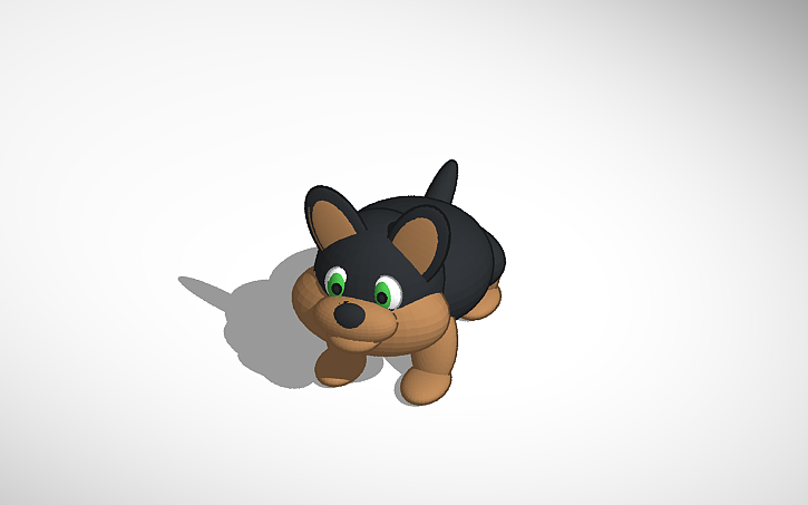 3D design dog - Tinkercad