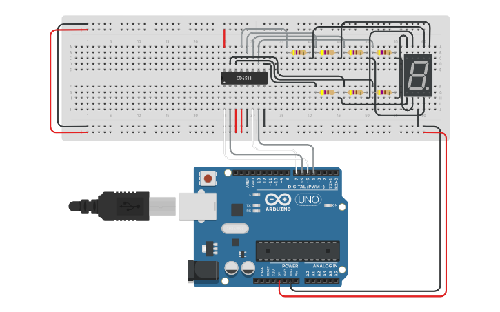 Circuit design TP Arduino 28.A | Tinkercad