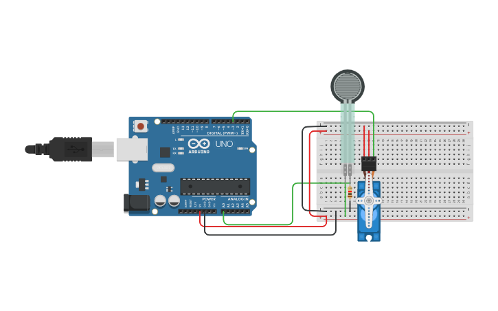 Circuit design force sensor - Tinkercad