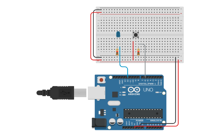 Circuit design Latch - Tinkercad