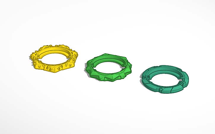 3d Design Beyblade Burst Frame Pack 3 Tinkercad