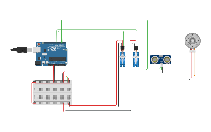 Circuit design Copy of Selection Belt Conveyor - Tinkercad