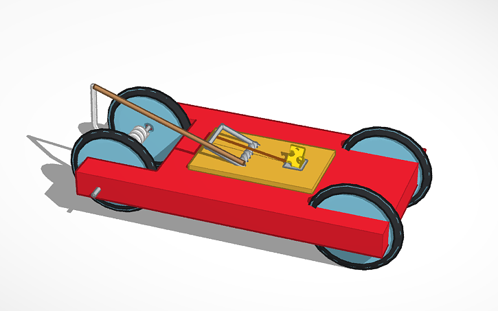 Mouse Trap Car Tinkercad