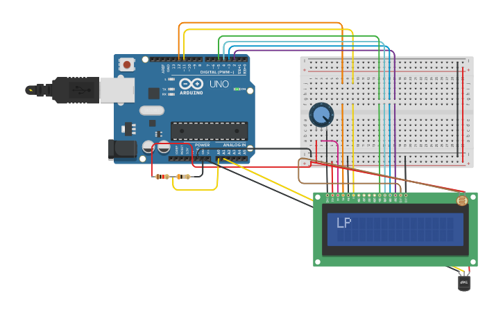 Circuit design Dijital Lpg Göstergesi - Tinkercad