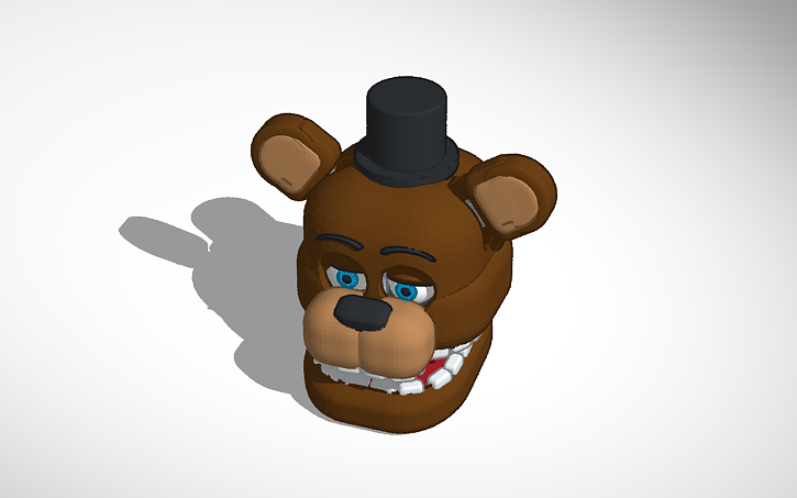 3d Design Withered Freddy Head Tinkercad - 