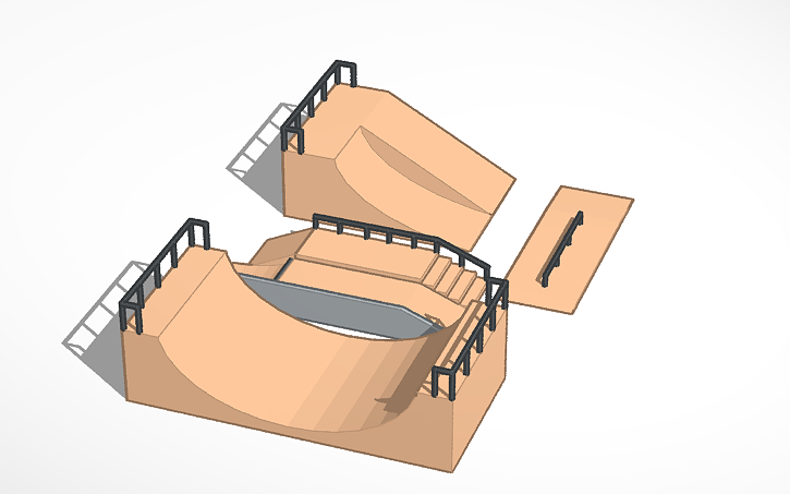 3D design my sick skate ramp - Tinkercad