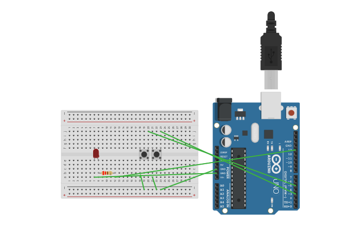 Circuit design lab01(5-2) - Tinkercad