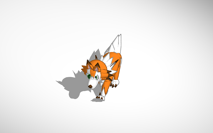 Lycanroc Dusk Form Tinkercad