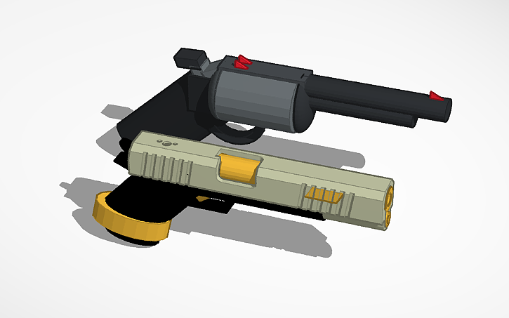 3D design Rough Decaying Winter Pistols (Cowboy and Mod Hi-Capa ...