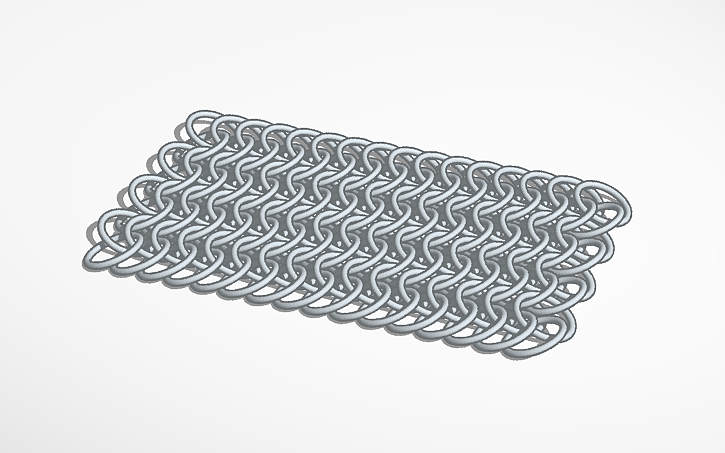 3D design Chainmail - Tinkercad