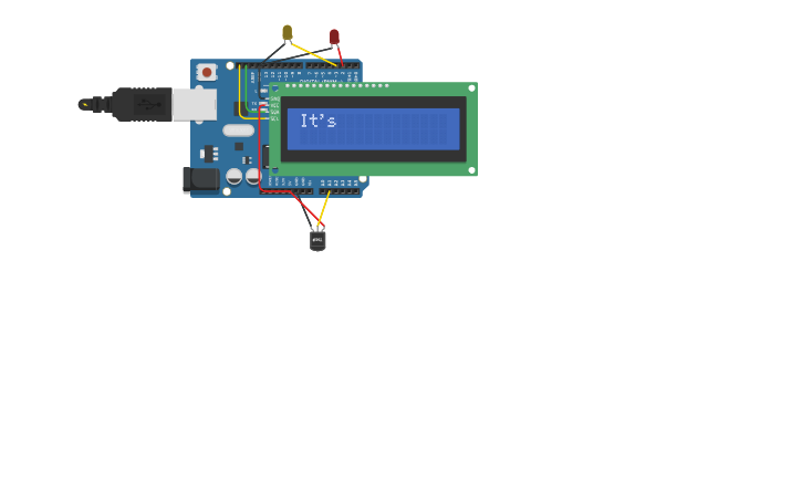 Circuit design Environment Temperature Senser - Tinkercad