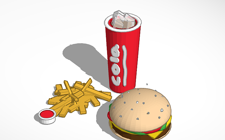 3d Design 🍟🍔🥤 