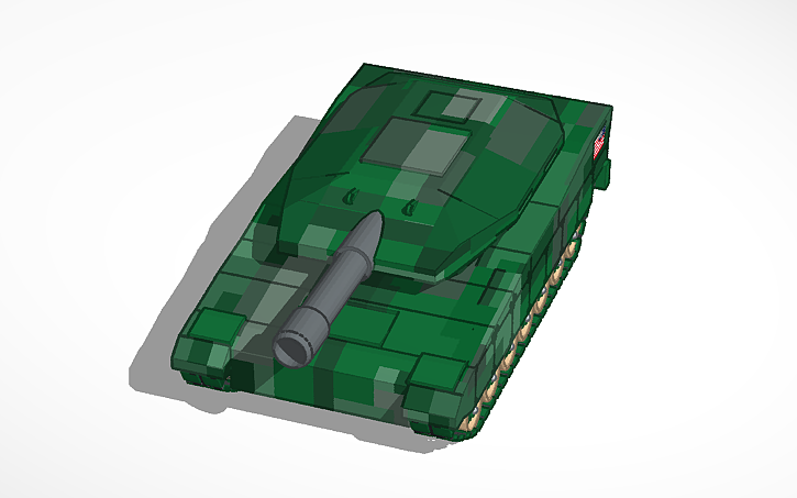 3D design tank tank tank - Tinkercad