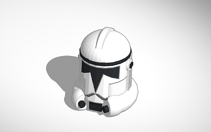 3D design Phase 2 Clone Trooper helmet - Tinkercad