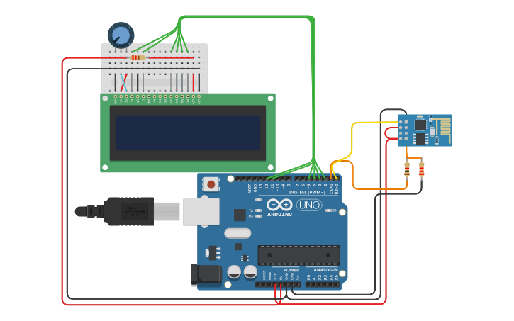 Circuit design Station meteo basics - Tinkercad