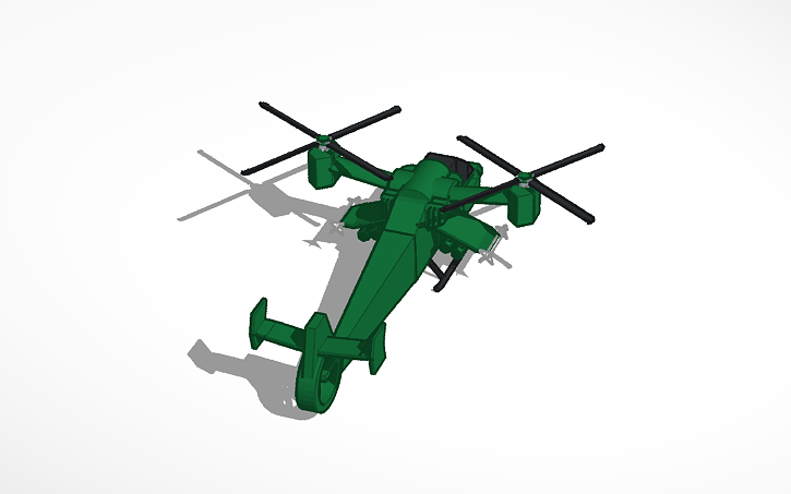 3D design Two Wings Helicopter | Tinkercad