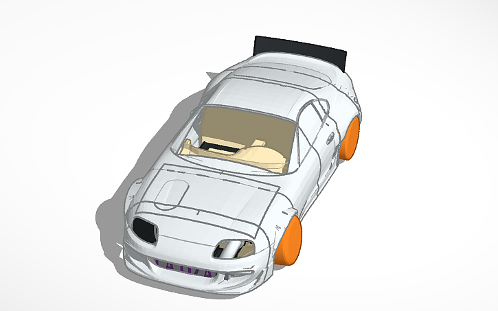 3D design Toyota Supra MK4 - Tinkercad