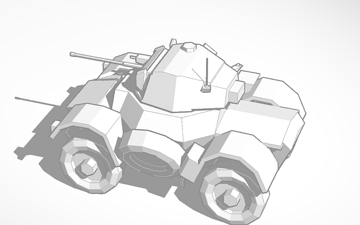 3D Design Daimler Armoured Car Tinkercad 3d-design-daimler-armoured-car-tinkercad
