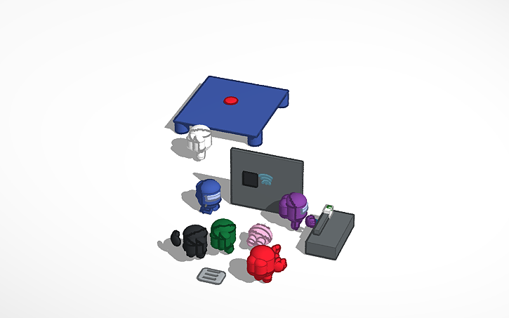 3D design among Us Rp | Tinkercad