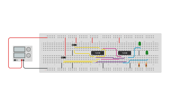 Circuit Design Half Adder Using Nand Gates Tinkercad