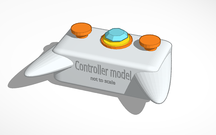 3D design custom controller | Tinkercad