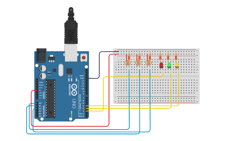 Circuit design SENSOR LUMINICO WILLIAMS CORNEL | Tinkercad
