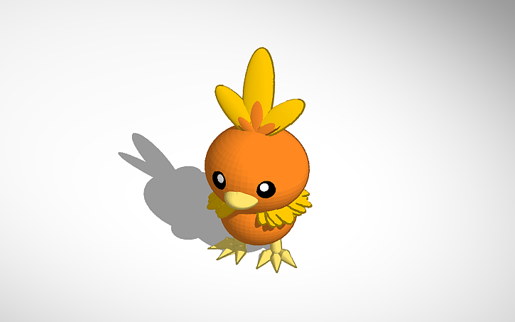 3D design Torchic - Tinkercad