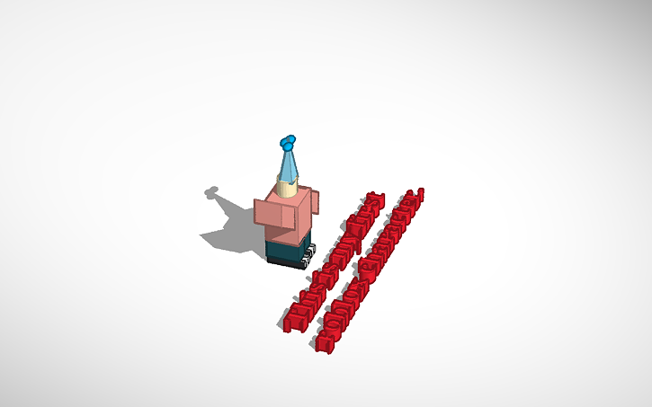 My First Roblox Character Tinkercad - 3d design roblox character tinkercad