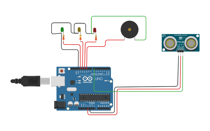 Circuit design sensor car - Tinkercad