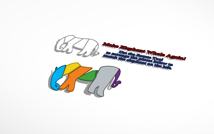 3D design AROSARIO Copy of Elephant Rotation Puzzle - Level 2 | Tinkercad