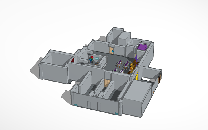 3D design FNAF 1 map | Tinkercad