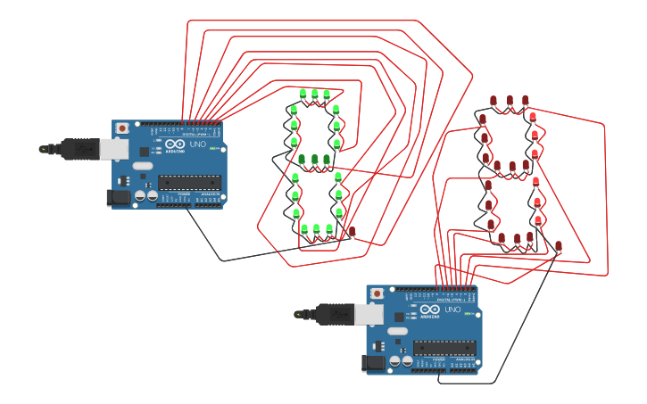 4 digit 7 segment tinkercad