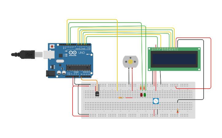 Circuit design SMART IRRIGATION SYSTEM - Tinkercad