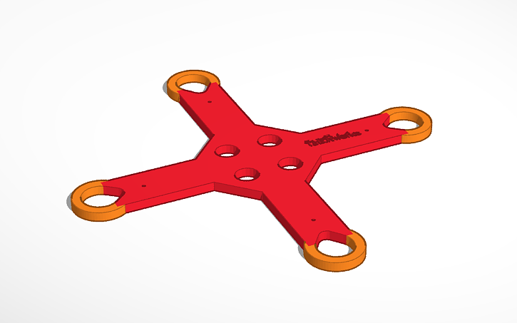 3D design Example of Drone Frame - Tinkercad