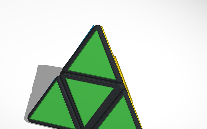 Mini Pyraminx Puzzle 3D design 2x2 Mini Pyraminx - Tinkercad