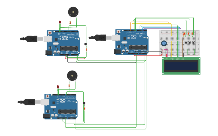 Circuit design test of tilt sensor 2 - Tinkercad