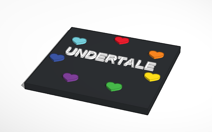 3D design Undertale - Tinkercad
