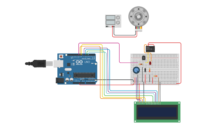 Circuit design DC Motor Part 3 | Tinkercad
