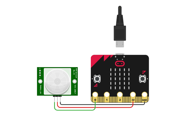 Circuit design microBit - Tinkercad