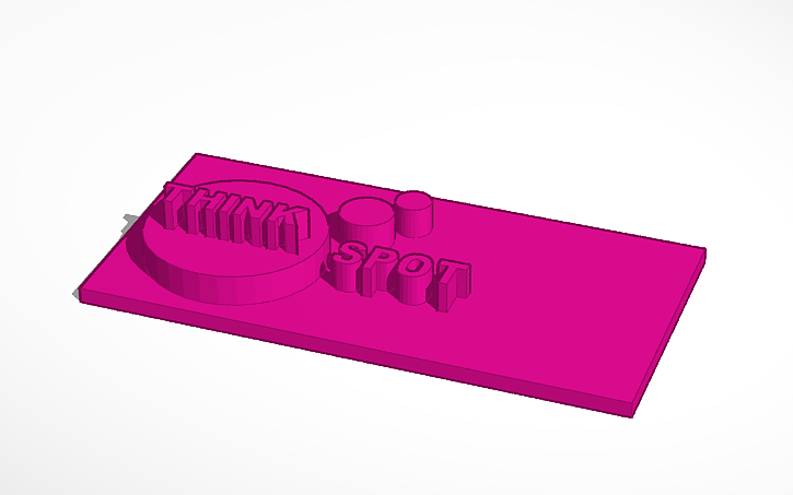 3D design THINKcard - Tinkercad