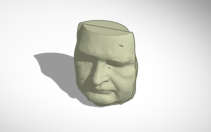 3D design Man Face - Tinkercad