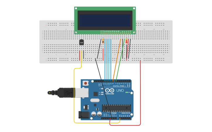 Circuit design Progetto Arduino IOT - Tinkercad