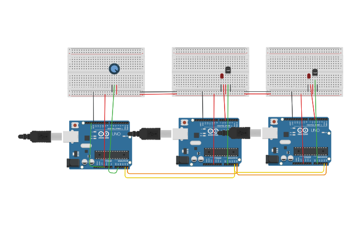 Circuit design I2C - Tinkercad