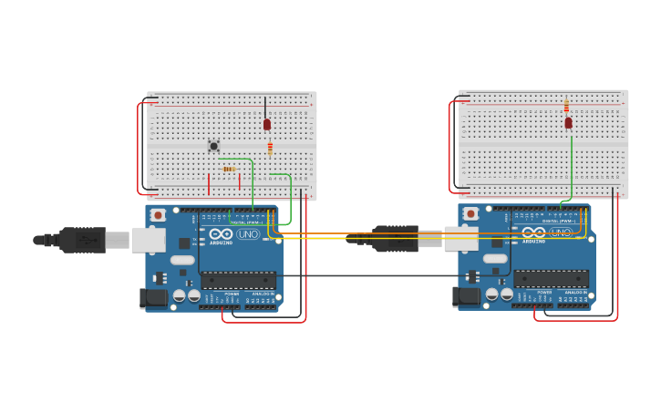 Circuit design RX - TX | Tinkercad