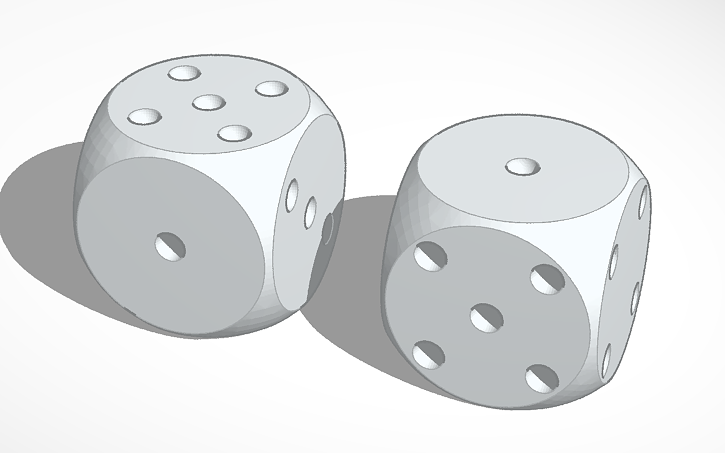 Tricky Dice Layout 3D design Trick Dice | Tinkercad