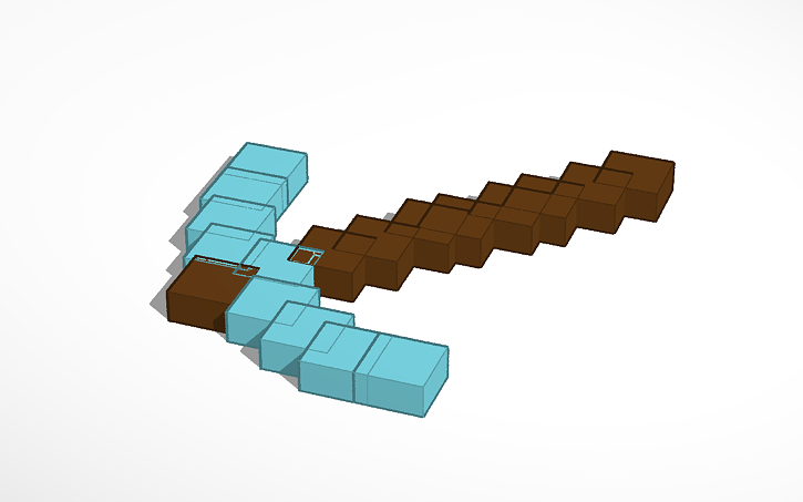 3D design minecraft picaxe | Tinkercad