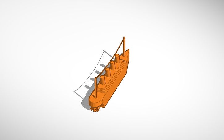 3D design Titanic - Tinkercad