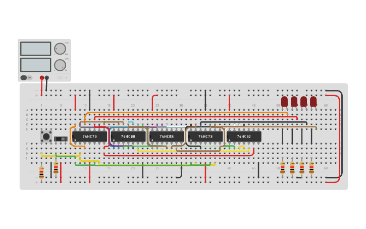 Circuit design 9-0 Count down | Tinkercad