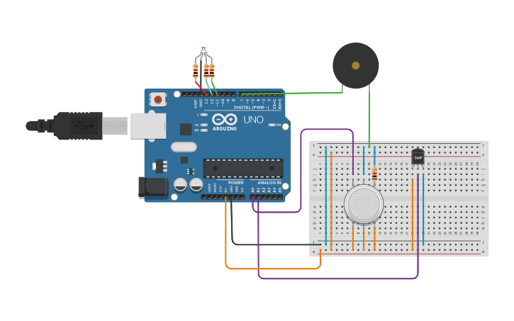 Circuit design Final IOT Project | Tinkercad