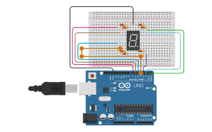 Circuit design CIRCUITO 3 + ARDUINO - Tinkercad